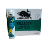 Silicona Sellador Acrílico Pintable Blanco Caja 24 Unid