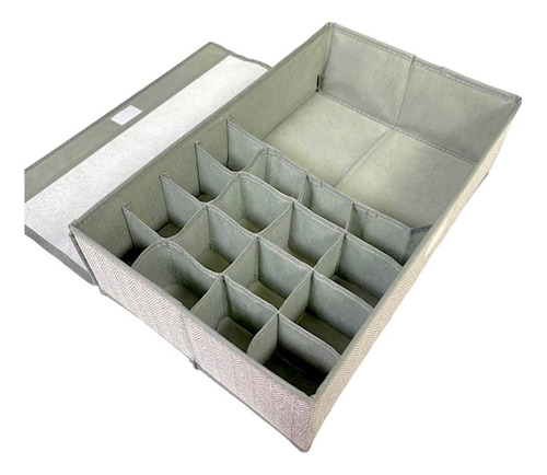 Caja Organizadora Ropa Tela 32x28x11 Cm Con Tapa Pegable