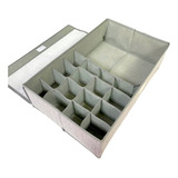 Caja Organizadora Ropa Tela 32x28x11 Cm Con Tapa Pegable