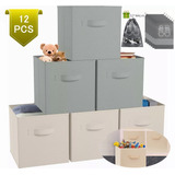 Caja De Almacenamiento De Ropa Plegable No Tejida ,12 Piezas