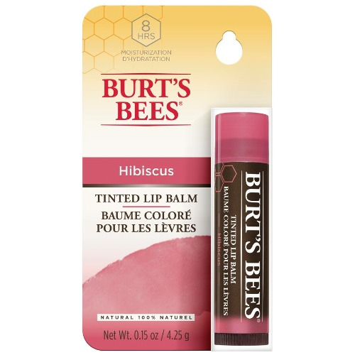 Burt's Bees Bálsamo Para Labios Con Color Hibiscus 4.25 Gr 