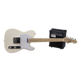 Pack Guitarra Telecaster Y Amplificador Creep Completo Cream