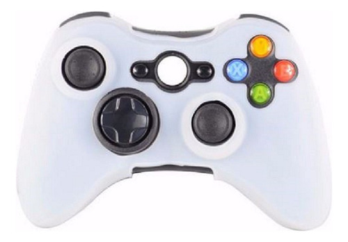 Funda Silicon Compatible Con Control Xbox 360 Blanca