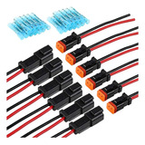 Kit De 6 Pares De Conectores Dt De 2 Pines, Conector Macho Y