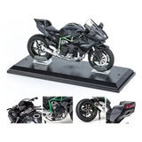 Miniatura Moto Metálica Kawasaki H2r Con Luz Y Sonido 1: