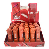 Paquete Mayoreo 24 Labiales Mate Lipstick En Barra Gato