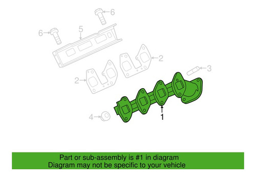 Manifold Multiple Escape Derecho F250 F350 Super Duty 6.2l Foto 2