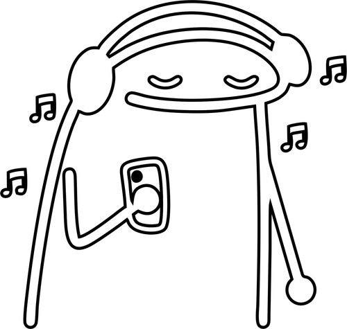 Sticker Adhesivo Para Auto De Flork Meme Música