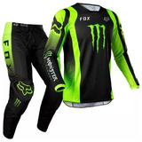 Conjunto Equipo 180 Monster Energy Motocross Enduro Atv Fox