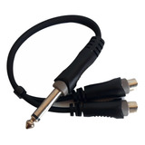 Cable Derivador  Y  Adaptador Rca A Plug Mono 6.5mm Skp