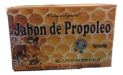 Jabón De Propóleo (humecta Suaviza La Piel Par  Pack 2 Unid.