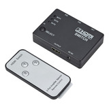 Interruptor Hdmi 3x1 Full Hd 1080p 3d Con Control Remoto Ir