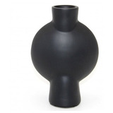 Jarron Florero De Ceramica Moderno Negro - Bluna Deco