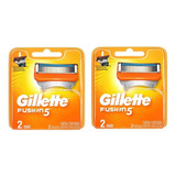 Carga Gillette Fusion 5 Com 4 Unidades
