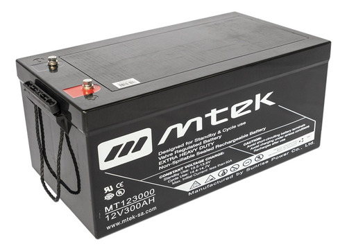 Batería Solar Mtek Ciclo Profundo 12v 300ah Agm Envío Gratis