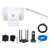 2 - Amplimax 4g Internet Rural + Rot 1200 + Tel S/ Fio + Ant