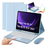 Capa De Teclado Com Caneta De Mouse Para Galaxy Tab S9 11/s9