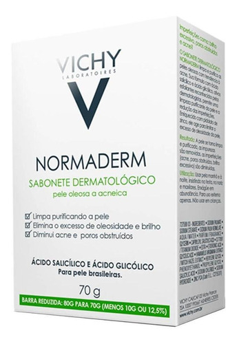 Sabonete Limpeza Facial Vichy Normaderm 70g