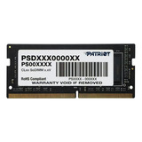 Memoria Patriot Signature 4gb 2400mhz Cl17 Ddr4 Sodimm