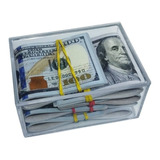 Decoração Sala/escritório Caixa Box Notas De Dinheiro Dollar