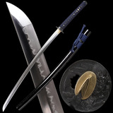 Handmade Katana Sword Real Clay Tempered T10 Steel Choji Ham