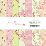 Spring Flowers 7 Papeles Para Scrapbooking 30x30cm
