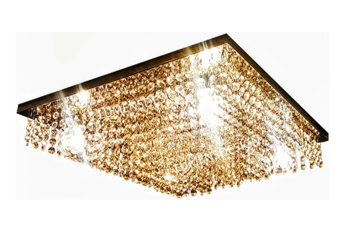 Lustre Cristal De Vidro K9 Pirâmide 50x50 