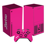 Skin Barb Rosa Para Xbox Series X Set Stickers