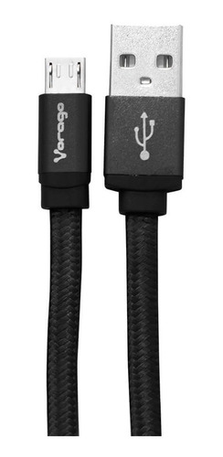 Cable Vorago Usb 2.0 Micro Usb 1m V8 Cab-113 Negro Mayoreo