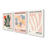 Quadros Decorativos Modernos Abstrato Matisse Com Moldura