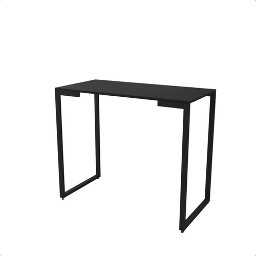 Mesa Buffet Balcão Aparador Industrial Mdf Pé Preto 90x45x76