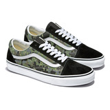 Tenis Vans Vn0007ntb Para Hombre Color Negro Verde E7