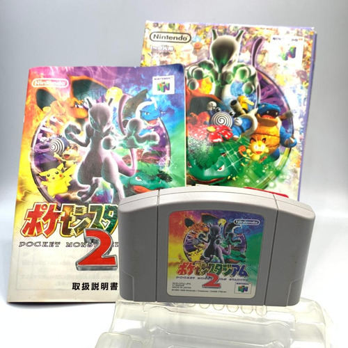 Nintendo 64 Pokemon Stadium 2 Cn Caja Y Manual Japones N64