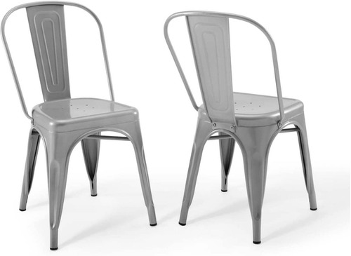 Set X2 Silla Metal Tolix Gris