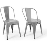 Set X2 Silla Metal Tolix Gris