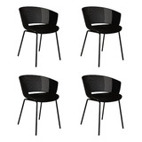 Silla De Comedor Capri Set X4 Unidades Plos - Comedor/cocina