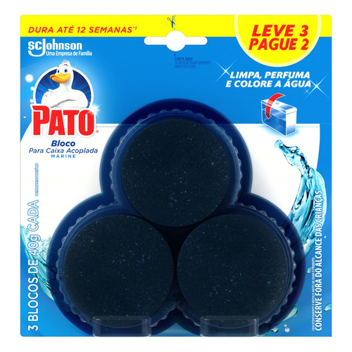 Desodorizador Sanitário Pato Caixa Acoplada Marine 40g Leve 3 Pague 2