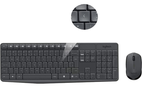 Keyboard Mause Resistente A Água Wireless S Fio Kit Notebook