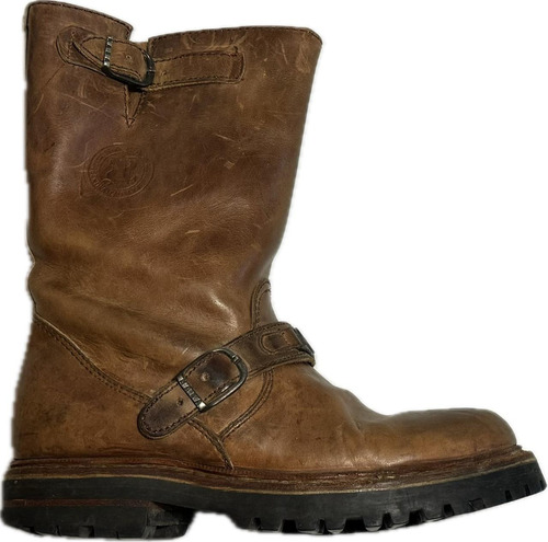 Botas Borcegos Nasa De Cuero Con Hebillas Suela Goma T41