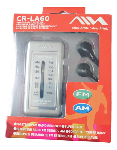 Walkman Aiwa, Radio Fm-am (cr-la60) (de Colección) (no Sony)
