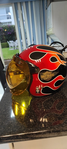 Casco Harley Davidson De Flamas  Talla S