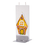 Velas De Navidad Con Diseño De Casa De Jengibre, Planas,