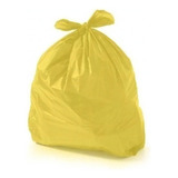 Saco De Lixo 100 L Colorido Amarelo Comum 100 Unidades