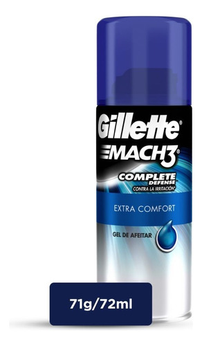 Gillette Gel Para Afeitar Mach3 Complete Defense 72 Ml