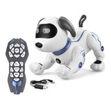Robot Control Remoto Perro Biónico Juguete Dog Inteligente Color Blanco