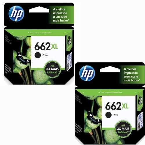 Kit 2 Cartuchos Originais  Hp 662xl Preto (originais Mesmo)