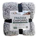 Doral Two Tones Chiporro Color Gris Frazada 2 Plazas Diseño De La Tela Liso