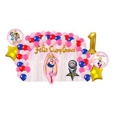 Kit De Decoracion Fiesta Cumpleaños Globos Sailor Moon 80 Pz