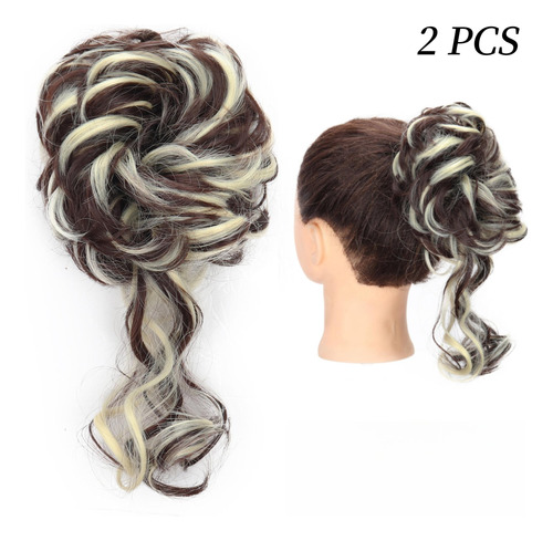 Cautin Para Extensiones Postizo De Cabello Moño Anillo, 2pcs