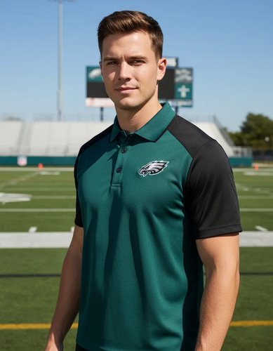 Playera Deportiva Polo Philadelphia Eagles Nfl Original